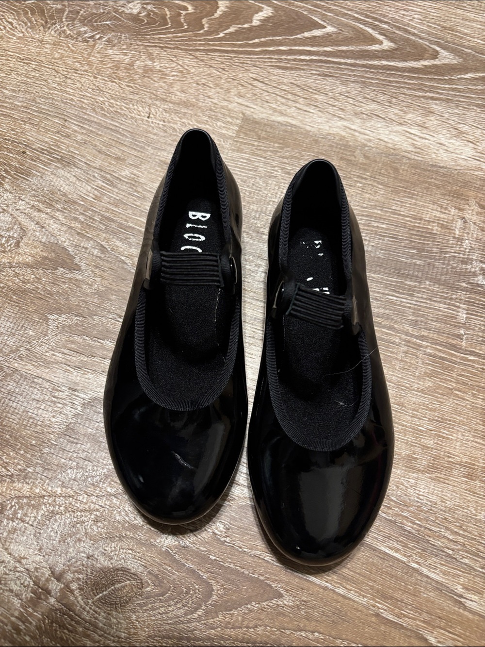 Black Patent Tap Dancing Shoe
